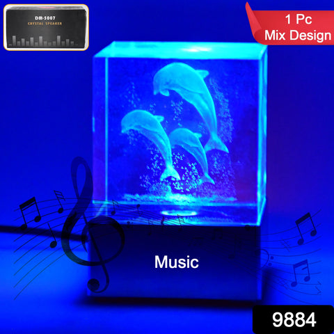 3d Mix Design Led Light Base With Speaker (1 Pc  B Grade)3d Mix Design Led Light Base With Speaker (1 Pc  B Grade)